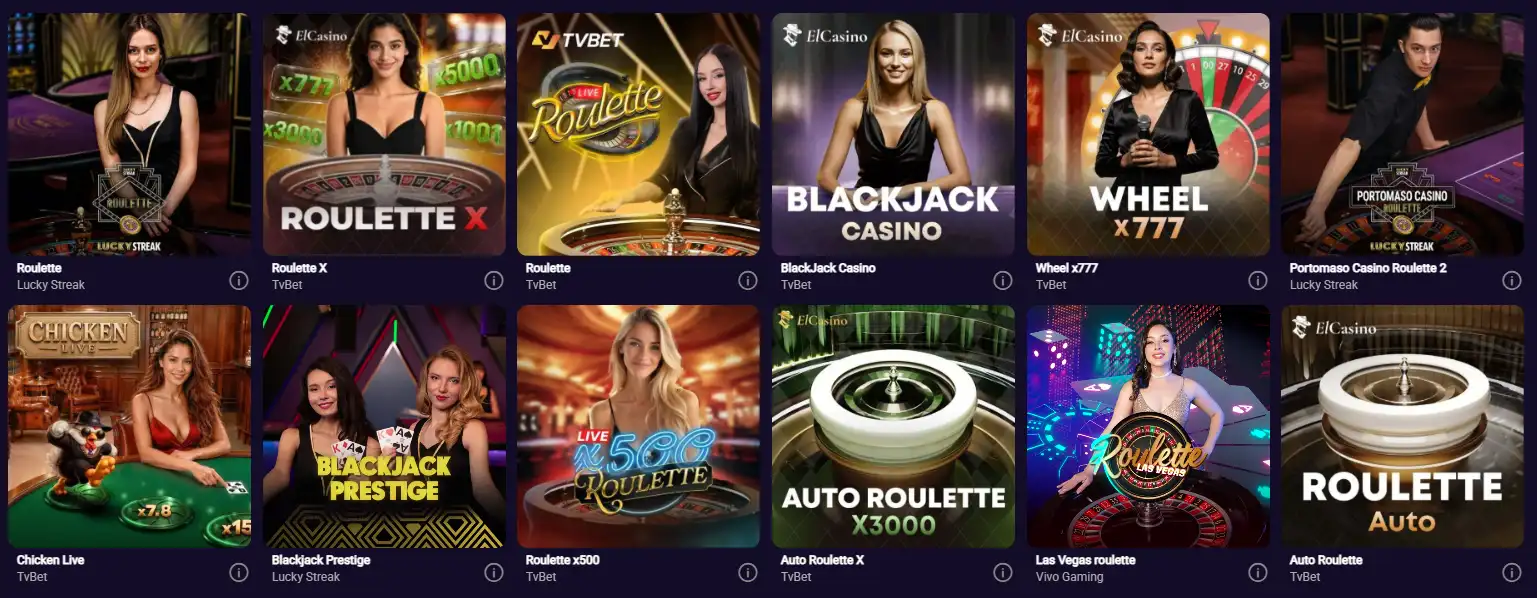 SpinPlatinum Live Casino mit Roulette, Blackjack und Live-Spieltischen